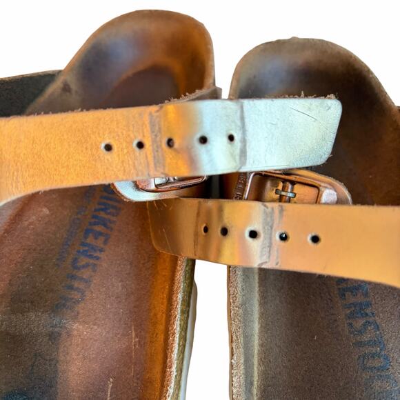 Birkenstock Gizeh Metallic Copper Soft Footbed Thong Sandal Wide 37 EU 6-6.5 US - Picture 8 of 16